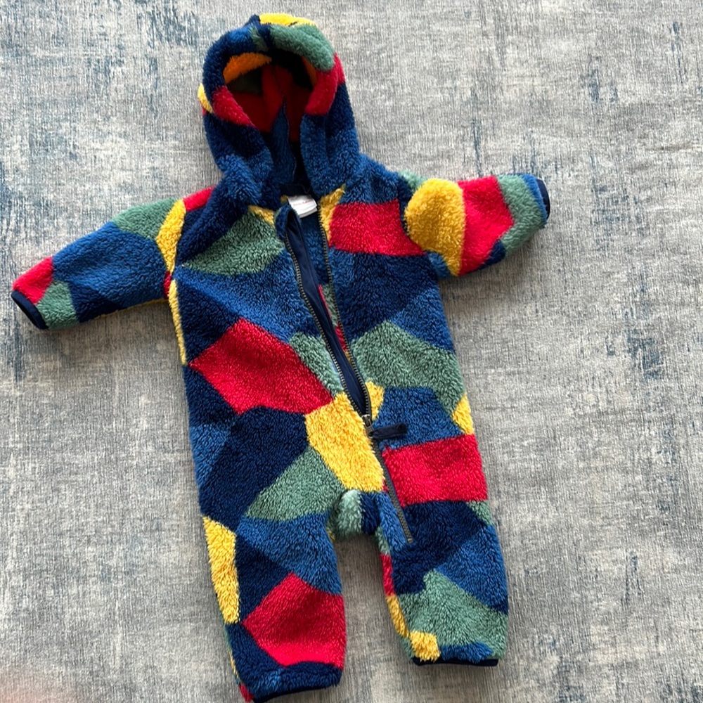 Hanna Andersson Baby zip once piece in marshmallow sz:6-12mos